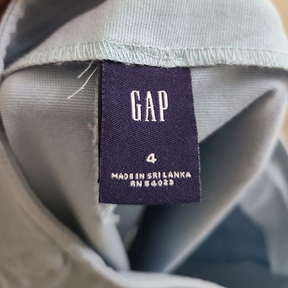 Gap Skirt Light Blue Zipper Front Skirt Size 4 - Picture 3 of 5